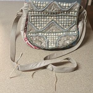 Free People Beaded Boho Crossbody